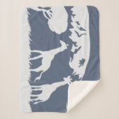 キリマンジャロ（青） シェルパブランケット (正面)