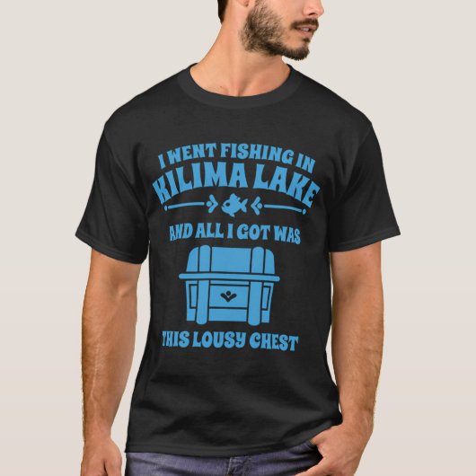 キリマ湖の釣り Tシャツ (正面)