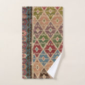 キリムターキッシュカーペットラグ バスタオルセット (ハンドタオル)