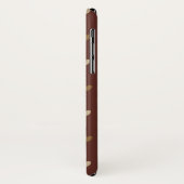 キリムブラウンのドットハート Case-Mate iPhoneケース (裏面/左)