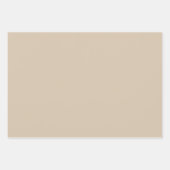 キリムベージュ無地のカラー ラッピングペーパーシート (正面2)