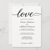 キリモダンスト結婚教の愛は永遠に 招待状 (正面)