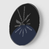 キリルキャラクター ラージ壁時計 (傾斜)