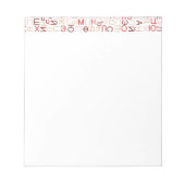 キリルロシアの文字 ノートパッド (正面)