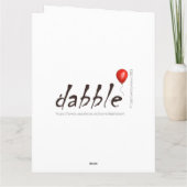 キリンありがとう折り紙グリーティングカード カード (裏面)