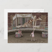 キリンおもしろいがリングや輪を飛び越える シーズンポストカード (正面/裏面)