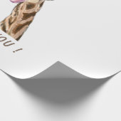 キリンおもしろいとラッピングよくはしゃぐ紙-スマイル ラッピングペーパー (角)