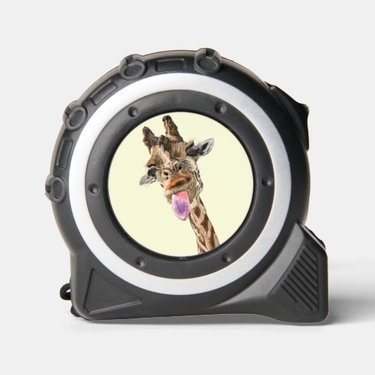 キリンおもしろいを使用したテーよくはしゃぐプ測定 メジャー (正面)