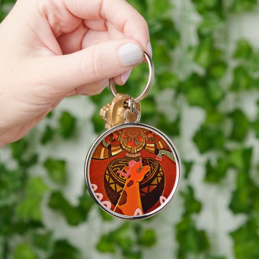 キリンおもしろいアエレガントスタイル キーホルダー (手)