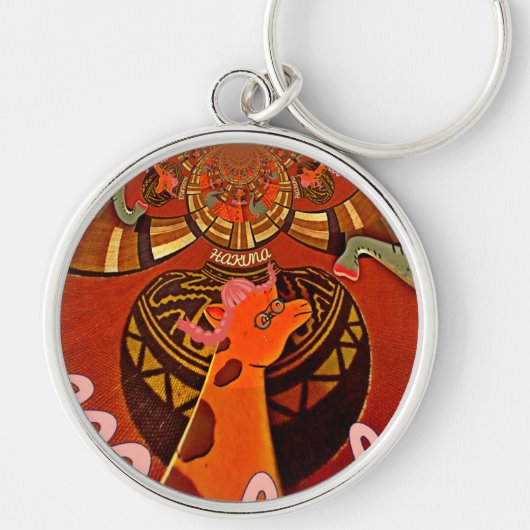 キリンおもしろいアエレガントスタイル キーホルダー (正面)