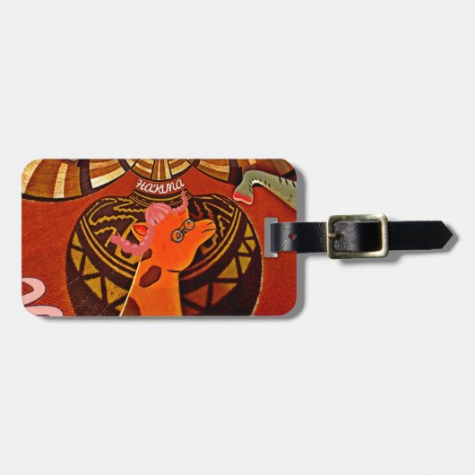 キリンおもしろいアエレガントスタイル ラゲッジタグ (正面横)