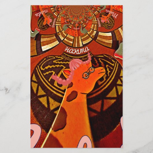 キリンおもしろいアエレガントスタイル 便箋 (正面)