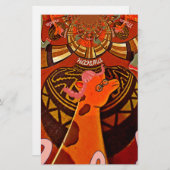 キリンおもしろいアエレガントスタイル 便箋 (正面/裏面)