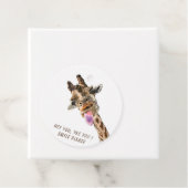 キリンおもしろいギフトラベルスマイル-カスタム文字 フェイバータグ (インサイチュ)