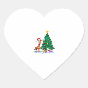 キリンおもしろいクリスマスツリーライトトナディアハットキリスト ハートシール
