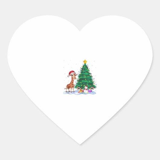 キリンおもしろいクリスマスツリーライトトナディアハットキリスト ハートシール (正面)