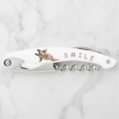 キリンおもしろいコルスクリュスマイル-カスタム文字 ソムリエナイフ (正面)