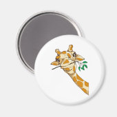 キリンおもしろいサファリ動物園の動物ラブキリン マグネット (正面/裏面)