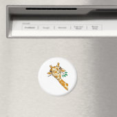 キリンおもしろいサファリ動物園の動物ラブキリン マグネット (インサイチュ (食洗機))