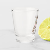 キリンおもしろいショットガラス応援-カスタム文字 ショットグラス (左)