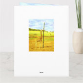 キリンおもしろいジャンボウォーター誕生日カード カード (裏面)