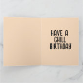 キリンおもしろいチル誕生日グリーティングカード カード (内部)