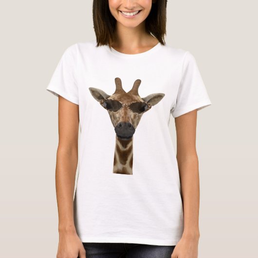 キリンおもしろいトレンディーサングラスで忍び Tシャツ (正面)