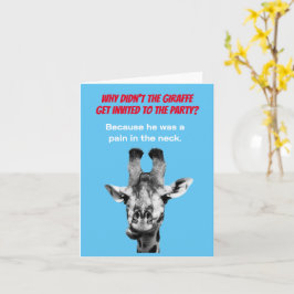 キリンおもしろいパパジョークグリーティングカード カード
