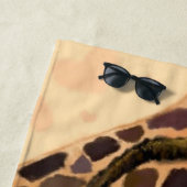 キリンおもしろいビーチタオル ビーチタオル (インサイチュ)