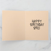 キリンおもしろいブラザー友達グリーティングカード カード (内部)