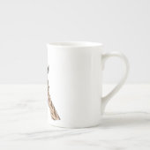 キリンおもしろいボーン中国マグ – カスタム文字 ボーンチャイナマグカップ (右)