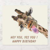 キリンおもしろいワきらめくインラベル – カスタム文字 スパークリングワインラベル (シングルラベル)