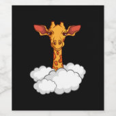 キリンおもしろい動物園の動物のスケッチ ワインラベル (シングルラベル)