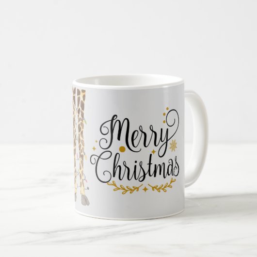 キリンおもしろい脚クリスマス コーヒーマグカップ (正面右)