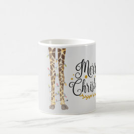 キリンおもしろい脚クリスマス コーヒーマグカップ
