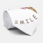 キリンおもしろい舌アウトとウイよくはしゃぐク – クール ネクタイ (ロール)