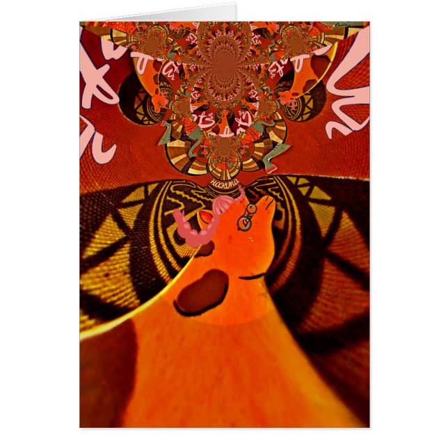 キリンおもしろい：アフリカの万華鏡チャーム (正面)