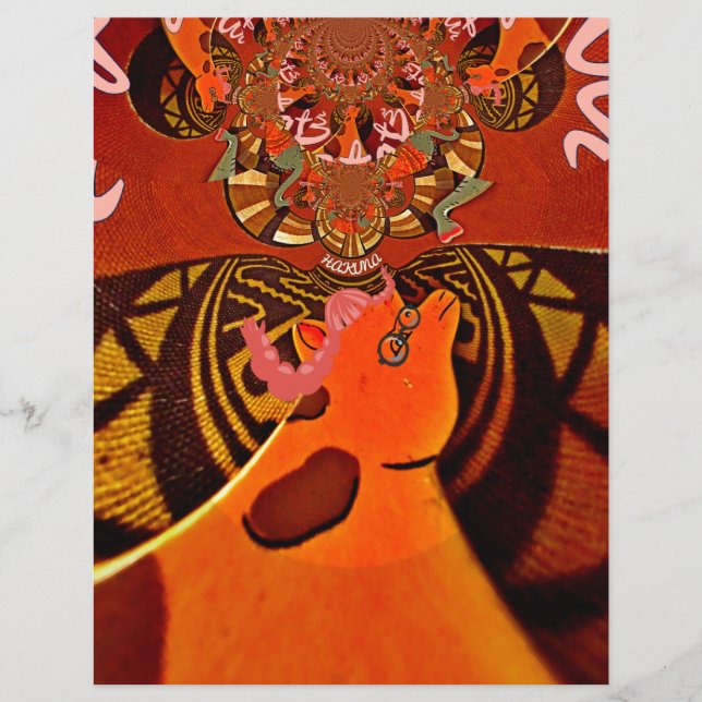 キリンおもしろい：アフリカの万華鏡チャーム (正面)