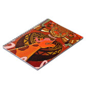 キリンおもしろい:アフリカの万華鏡チャーム ノートブック (左側)