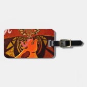 キリンおもしろ画像デザイン ラゲッジタグ (正面横)