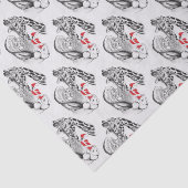 キリンおよびサンタクロースのクリスマス 薄葉紙 (詳細)