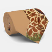 キリンおよびベビーの子牛の接吻 ネクタイ (ロール)