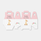 キリンお気に入りボックス(女の子の赤ちゃんシャワー/誕生日) フェイバーボックス (折り畳みなし)