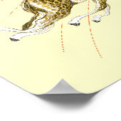 キリンお洒落の傘がポスタ遠くにーと一緒に飛ぶ ポスター (角)