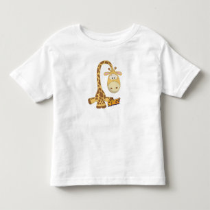 キリンかわいいかわいい漫画 トドラーTシャツ