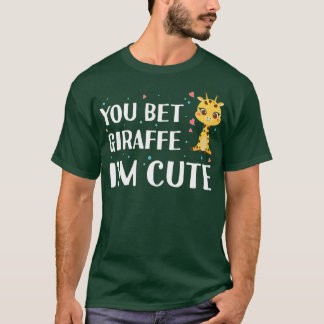 キリンかわいいと思う – Giraffe Zoo Animal Wild Tシャツ