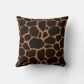 キリンが付いているアニマルプリント クッション (裏面)