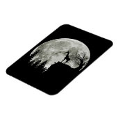 キリンが月のハロウィンギフトに立って彼女のために マグネット (左側)