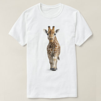 キリンが近づく Tシャツ