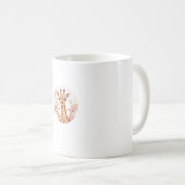 キリンさくらんぼ花サークルアート コーヒーマグカップ (正面右)